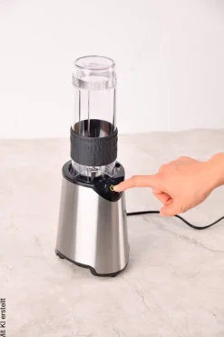 BERGNER Standmixer BG-51027-BK silber Kunststoff Silikon B/H/L: ca. 12x35x14 cm