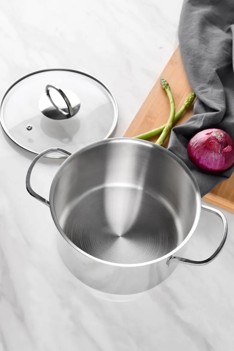 BERGNER Topfset Classic silber Edelstahl 6 tlg.