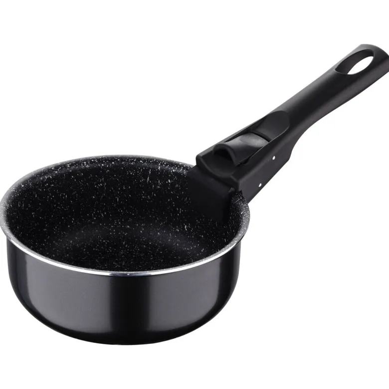 BERGNER Topfset Click & cook black schwarz Aluminium 4 tlg.