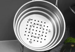 BERGNER Topfset Gourmet silber Edelstahl 3 tlg.