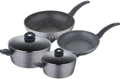 BERGNER Topfset Orion grau Aluminium 6 tlg.