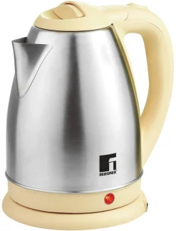 BERGNER Wasserkocher BG-50005-YE gelb Edelstahl Kunststoff B/H/L: ca. 24x16x21 cm ca. 1,8 l