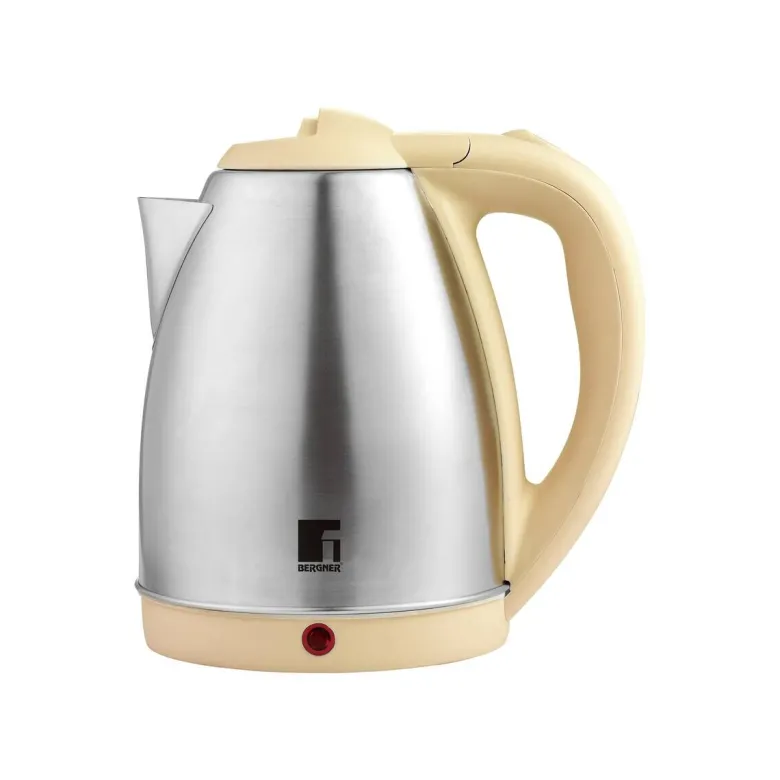 BERGNER Wasserkocher BG-50005-YE gelb Edelstahl Kunststoff B/H/L: ca. 24x16x21 cm ca. 1,8 l