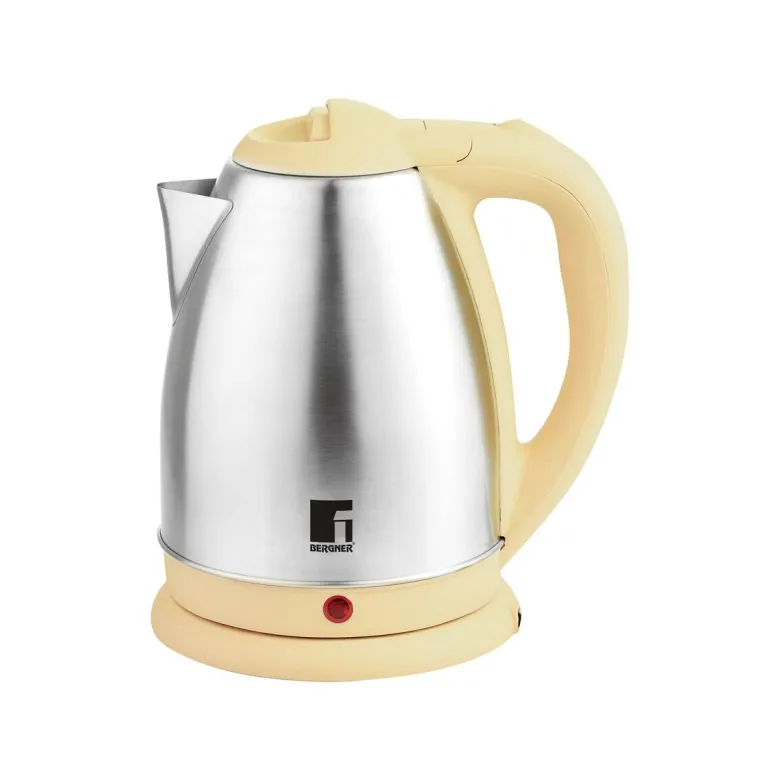 BERGNER Wasserkocher BG-50005-YE gelb Edelstahl Kunststoff B/H/L: ca. 24x16x21 cm ca. 1,8 l