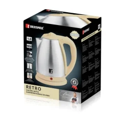 BERGNER Wasserkocher BG-50005-YE gelb Edelstahl Kunststoff B/H/L: ca. 24x16x21 cm ca. 1,8 l
