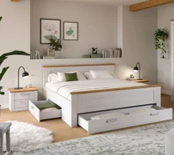 Bettanlage VERONA Sibiu Lärche Nachbildung Eiche Artisan Nachbildung