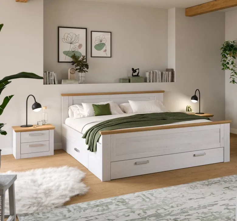 Bettanlage VERONA Sibiu Lärche Nachbildung Eiche Artisan Nachbildung
