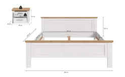 Bettanlage VERONA Sibiu Lärche Nachbildung Eiche Artisan Nachbildung