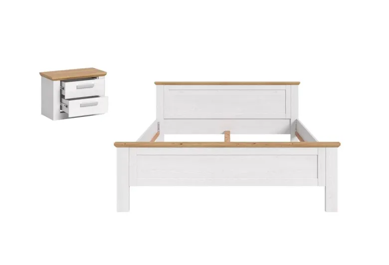 Bettanlage VERONA Sibiu Lärche Nachbildung Eiche Artisan Nachbildung
