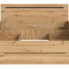 Bett CANU basaltgrau Artisan Nachbildung