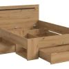Bett CANU basaltgrau Artisan Nachbildung