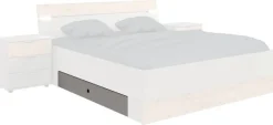 Bettschubkästen Paderborn Sahara grau B/H/T: ca. 141x20x61 cm