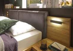 Bett Trattino Oak Flagstaff Optik B/H/T: ca. 295x93x212 cm