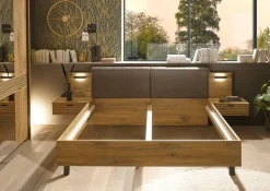 Bett Trattino Oak Flagstaff Optik B/H/T: ca. 295x93x212 cm