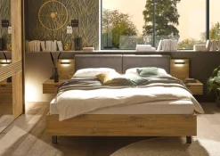 Bett Trattino Oak Flagstaff Optik B/H/T: ca. 295x93x212 cm