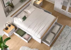 Bett VERONA Sibiu Lärche Nachbildung Eiche Artisan Nachbildung