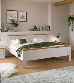 Bett VERONA Sibiu Lärche Nachbildung Eiche Artisan Nachbildung