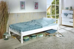 Bett Vilmar weiß Liegefläche B/L: ca. 90x200 cm