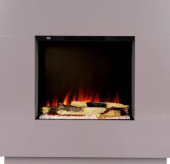 BHP Elektrischer-Kamin ESKE BG00752-14 dunkelgrau MDF B/H/T: ca. 80x76x26 cm ca. 1500 W