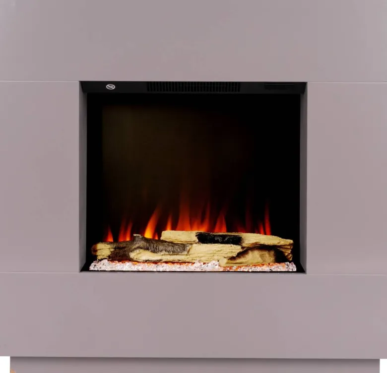 BHP Elektrischer-Kamin ESKE BG00752-14 dunkelgrau MDF B/H/T: ca. 80x76x26 cm ca. 1500 W