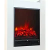 BHP Elektrischer-Kamin weiß Glas Metall B/H/L: ca. 24x78,3x58,4 cm ca. 1500 W