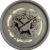 BHP Wanduhr silber