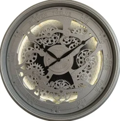 BHP Wanduhr silber