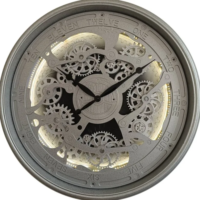 BHP Wanduhr silber