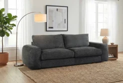 Big Sofa anthrazit Microfaser B/H/T: ca. 250x88x105 cm