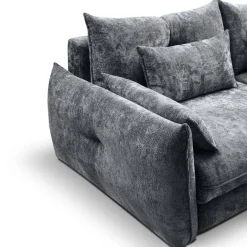 Big Sofa Delphine dunkelgrau Microfaser B/H/T: ca. 246x74x119 cm