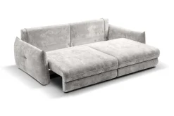 Big Sofa Delphine grau Microfaser B/H/T: ca. 246x74x119 cm