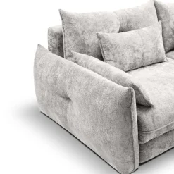 Big Sofa Delphine grau Microfaser B/H/T: ca. 246x74x119 cm