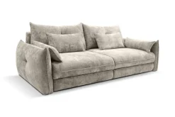 Big Sofa Delphine pearl Microfaser B/H/T: ca. 246x74x119 cm
