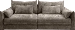 Big Sofa Delphine taupe Microfaser B/H/T: ca. 246x74x119 cm