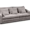 Big Sofa Evora grau Microfaser B/H/T: ca. 276x71x137 cm