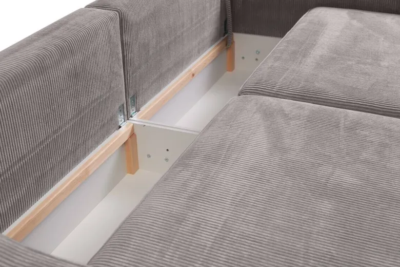 Big Sofa Evora grau Microfaser B/H/T: ca. 276x71x137 cm
