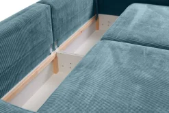Big Sofa Evora türkis Microfaser B/H/T: ca. 276x71x137 cm