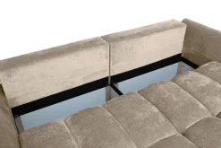 Big Sofa Moma Greige Microfaser B/H/T: ca. 250x97x120 cm