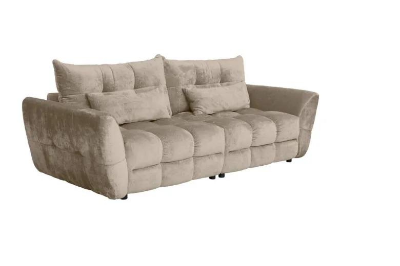 Big Sofa Moma Greige Microfaser B/H/T: ca. 250x97x120 cm
