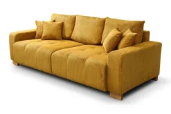 Big Sofa senf Microfaser B/H/T: ca. 248x80x114 cm