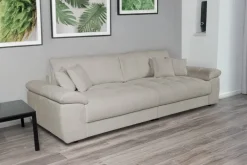 Big Sofa Tema graubraun Microfaser B/H/T: ca. 278x89x116 cm
