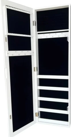 Bijou Schrank schwarz MDF B/H/L: ca. 32x106x10 cm