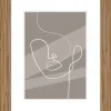 Bilderrahmen natur Holz B/L: ca. 21x29,7 cm