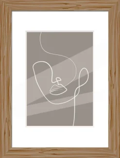 Bilderrahmen natur Holz B/L: ca. 21x29,7 cm