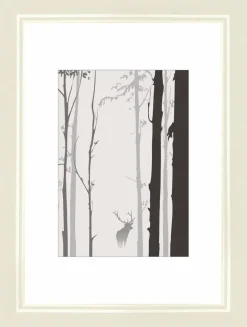 Bilderrahmen weiß Holz B/H/L: ca. 10,5x15x2 cm