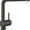BLANCO Armatur Linus-S HD,526148 schwarz Silgranit B/H/T: ca. 9,9x28,4x21,9 cm