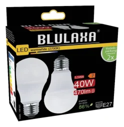 Blulaxa LED-Leuchtmittel 49215 2er Pack E27