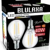 Blulaxa LED-Leuchtmittel Filamentlampe 49800 2er Pack E14