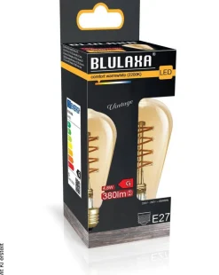 Blulaxa LED-Leuchtmittel FlexFilament Tropf Spiral Vintage 44981 E27