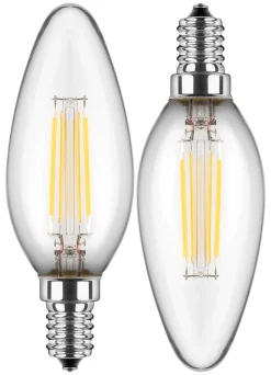 Blulaxa LED-Leuchtmittel Kerzenlampe Filamentlampe 49801 2er Pack E14